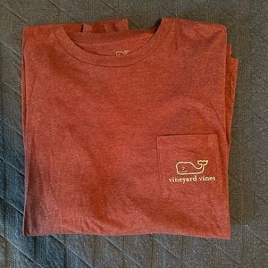 Vineyard Vines burgundy long sleeve tee (size small)